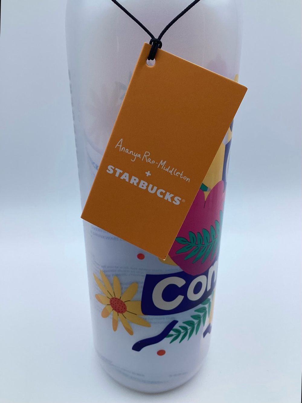 Starbucks Ananya Rao-Middleton Care In Community Plastic 24 Oz Water Bottle - Picture 3 of 9